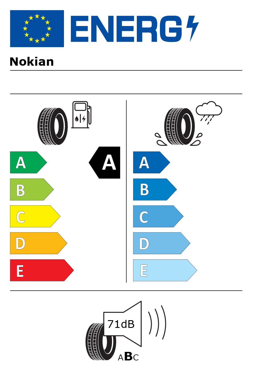 Etichetta energetica per Pneumatico NOKIAN 155/70 R19 88Q hakkapeliitta r3 M+S XL