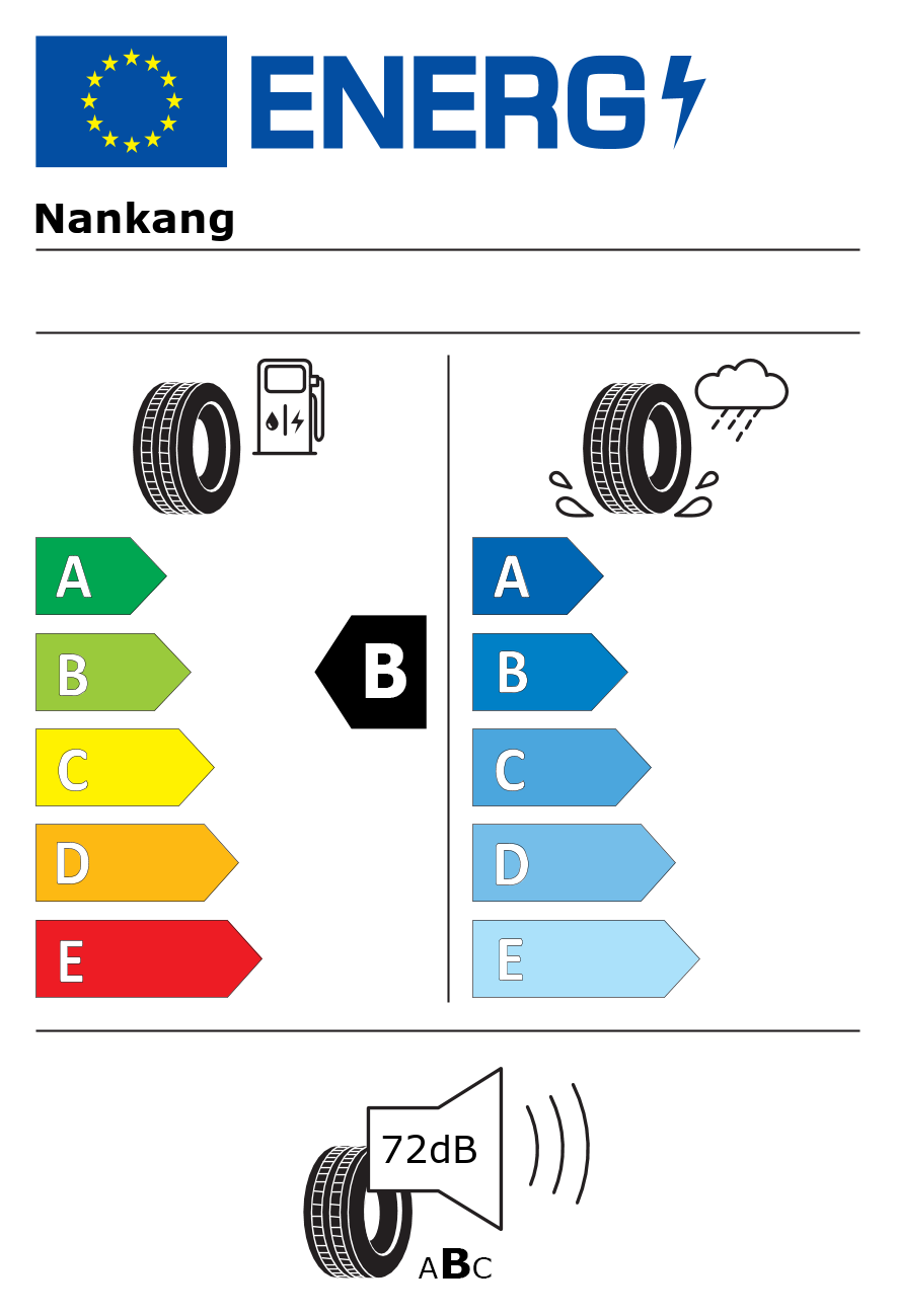Etichetta energetica per Pneumatico NANKANG 235/45 R18 98Y NS 2R XL