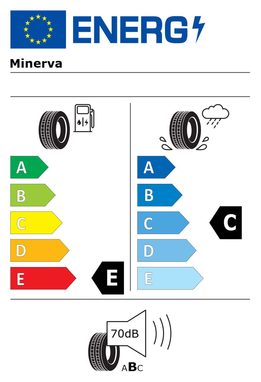 Etichetta energetica per Pneumatico MINERVA 155/80 R13 79T 209