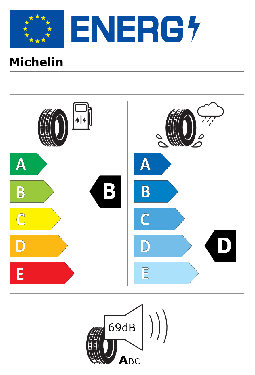 Etichetta energetica per Pneumatico MICHELIN 255/45 R18 103H X-ICE SNOW+ M+S EV FR ICE XL