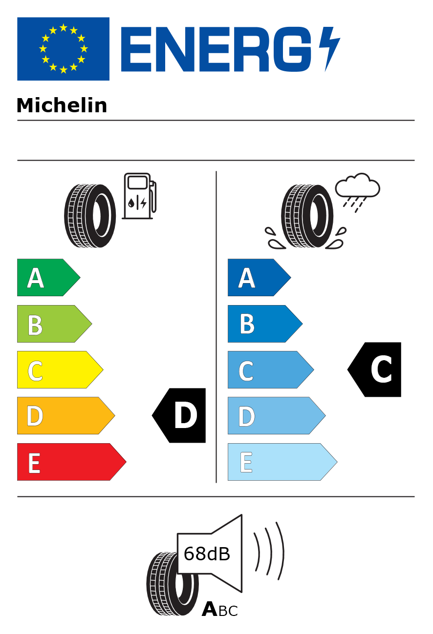 Etichetta energetica per Pneumatico MICHELIN 165/70 R14 85T CROSSCLIMATE+ M+S ICE XL