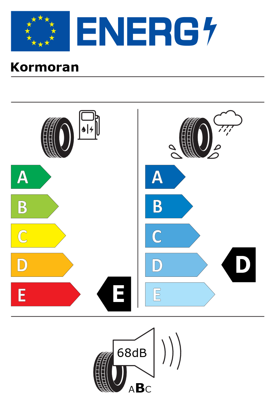 Etichetta energetica per Pneumatico KORMORAN 185/70 R14 88T SNOWPRO M+S