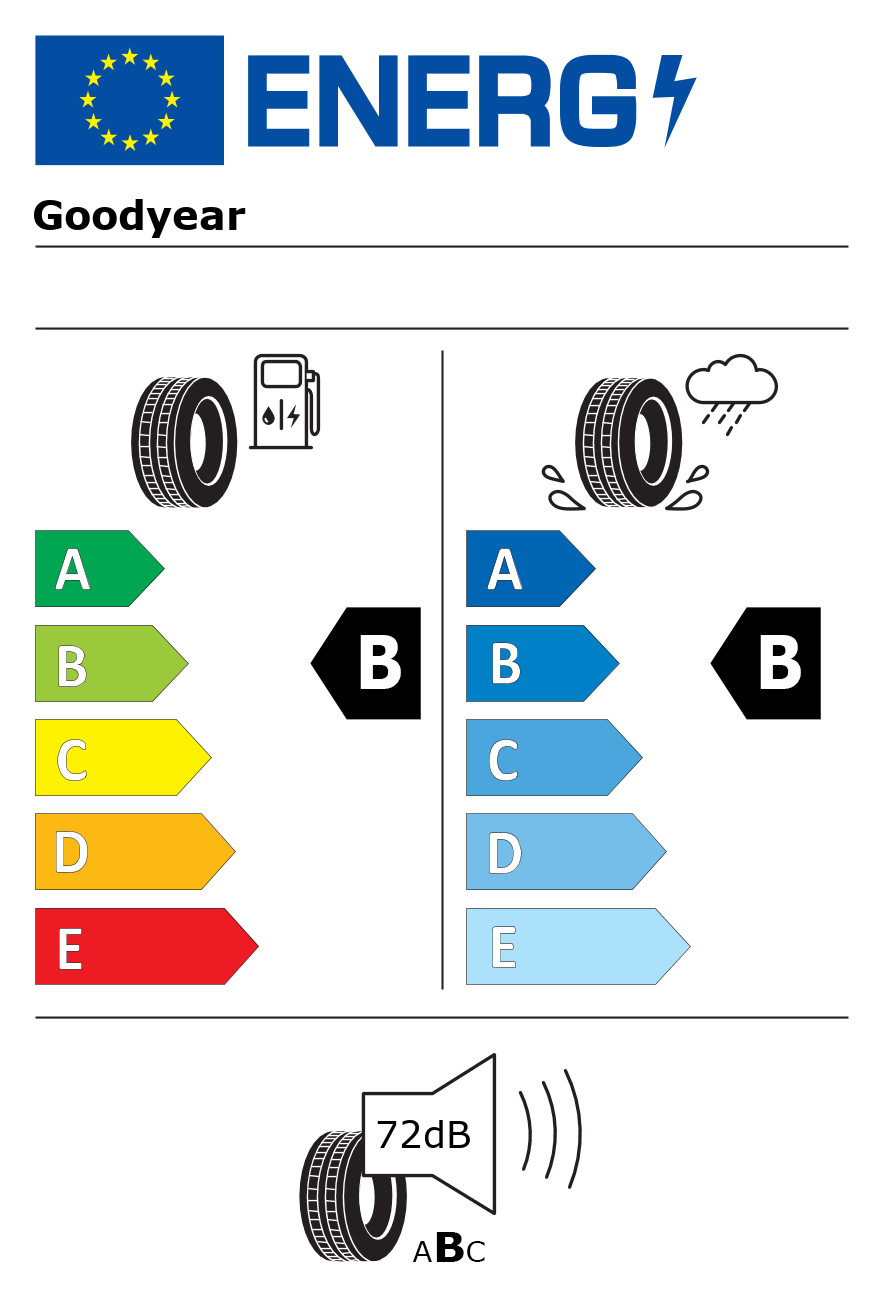 Etichetta energetica per Pneumatico GOODYEAR 235/60 R18 103T ULTRAGRIP PERFORMANCE + M+S (+) EDT