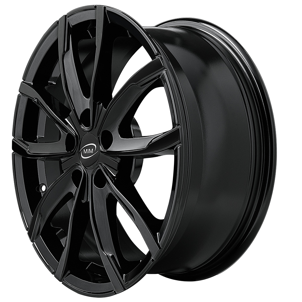 Cerchi in Lega MIM Evo001 Glossy Black 5 fori 16\" 6.5X16 ET40 5x108