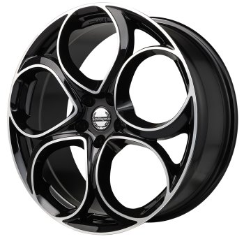 Cerchio TECNOMAGNESIO Junior Black Mirror 5 fori 19\" 8X19 ET34 5x110