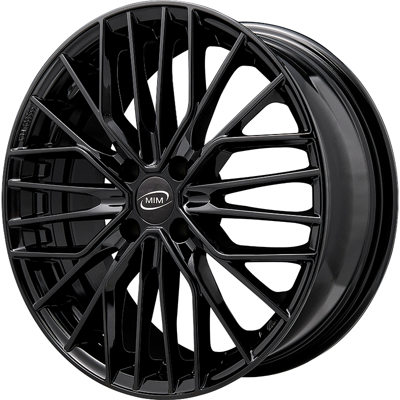 Cerchi in Lega MIM Anky4 Glossy Black 4 fori 16\" 6.5X16 ET20 4x108