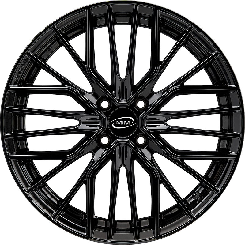 Cerchi in Lega MIM Anky4 Glossy Black 4 fori 16\" 6.5X16 ET20 4x108