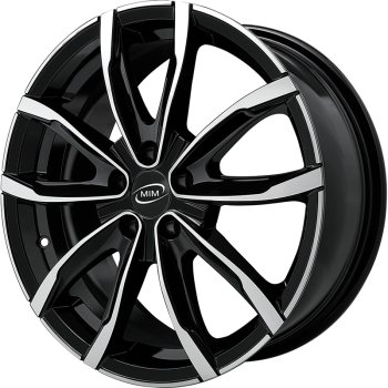 Cerchio MIM Evo001 Black Polished 4 fori 16\" 6.5X16 ET30 4x108