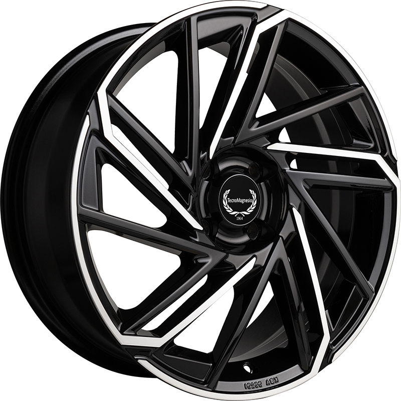 Cerchi in Lega TECNOMAGNESIO Epower Black Mirror 5 fori 17\" 7X17 ET34 5x112
