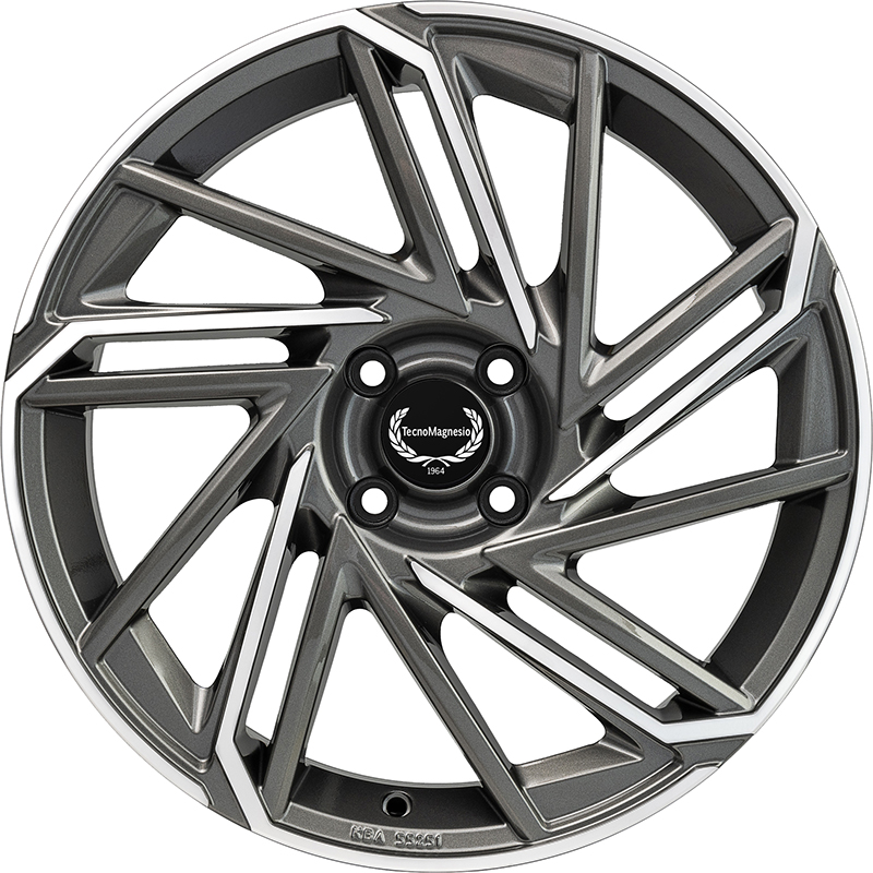 Cerchi in Lega TECNOMAGNESIO Epower Gun Metallic Mirror 4 fori 18\" 7X18 ET30 4x108