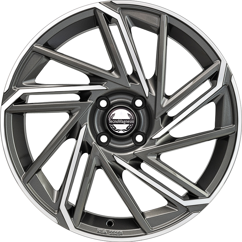 Cerchi in Lega TECNOMAGNESIO Epower Gun Metallic Mirror 4 fori 18\" 7X18 ET30 4x108