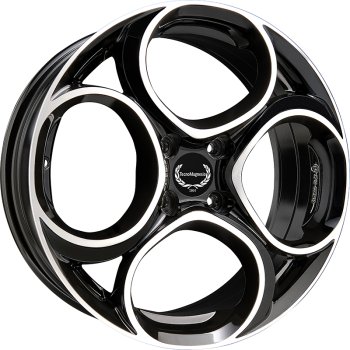 Cerchio TECNOMAGNESIO Junior 4 Black Mirror 4 fori 17\" 6.5X17 ET32 4x108