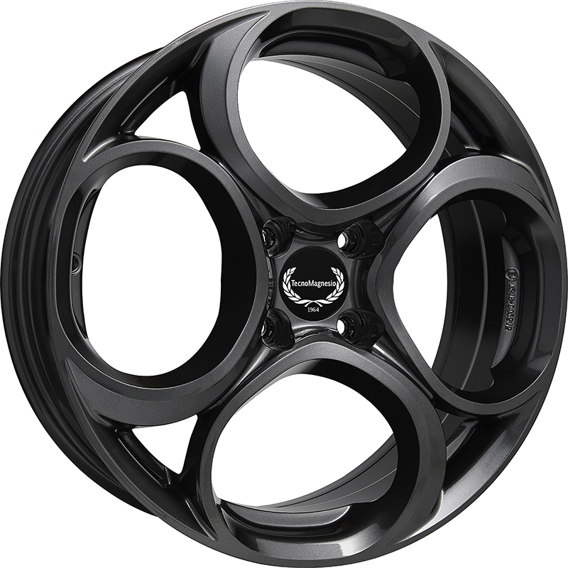Cerchi in Lega TECNOMAGNESIO Junior 4 Gun Metallic 4 fori 17\" 6.5X17 ET32 4x108