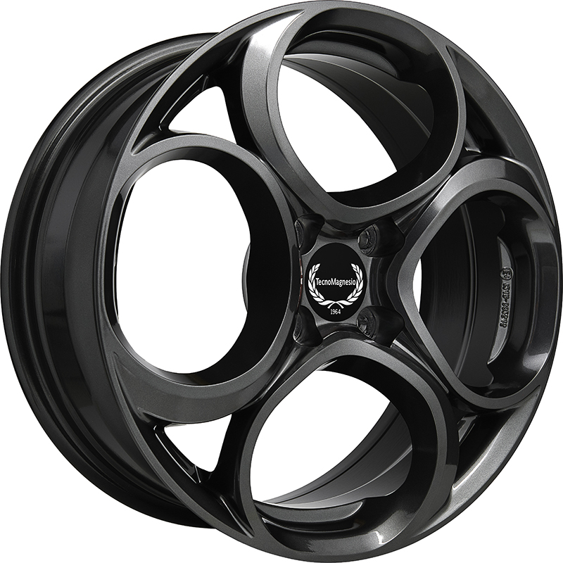 Cerchi in Lega TECNOMAGNESIO Junior 4 Gun Metallic 4 fori 17\" 6.5X17 ET32 4x108