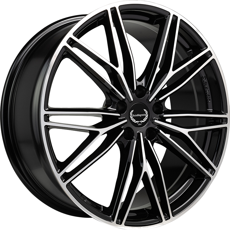 Cerchi in Lega TECNOMAGNESIO Motorsport Black Mirror 5 fori 20\" 8X20 ET46 5x112