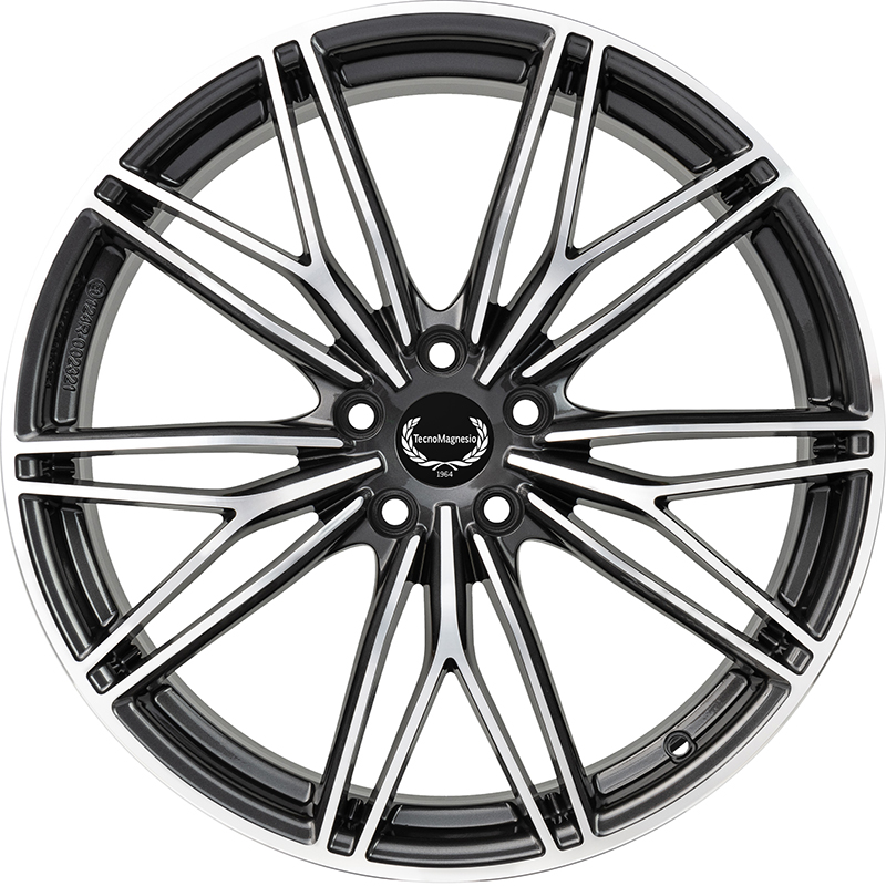 Cerchi in Lega TECNOMAGNESIO Motorsport Gun Metallic Mirror 5 fori 20\" 8X20 ET46 5x112