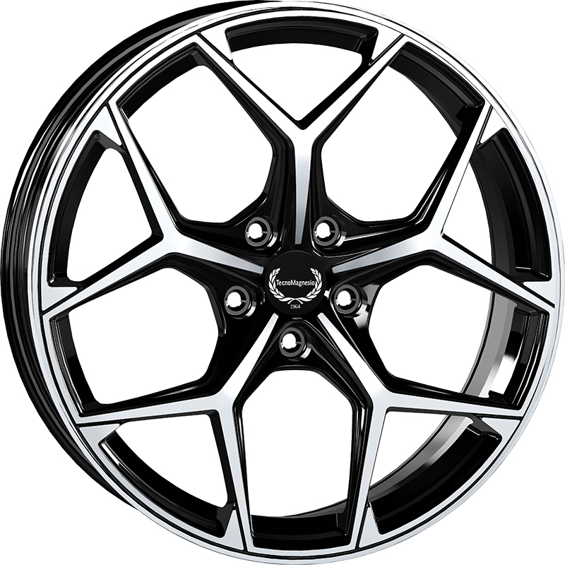 Cerchi in Lega TECNOMAGNESIO Tmg02 Black Mirror 5 fori 21\" 8.5X21 ET45 5x112