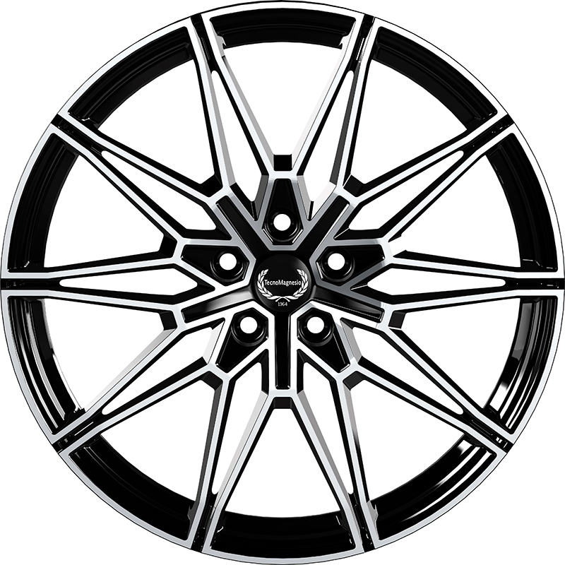 Cerchi in Lega TECNOMAGNESIO Tmg03 Black Mirror 5 fori 19\" 8X19 ET45 5x112
