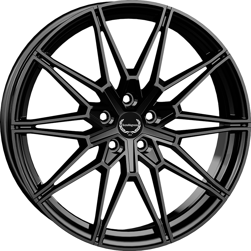 Cerchi in Lega TECNOMAGNESIO Tmg03 Glossy Black 5 fori 18\" 8X18 ET29.5 5x112