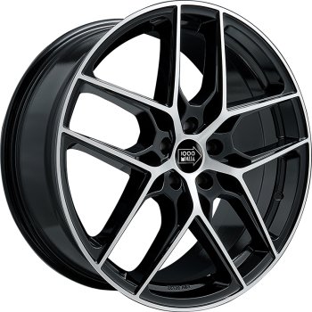 Cerchio MILLE MIGLIA Mm1004 Black Mirror 5 fori 17\" 7.5X17 ET45 5x112