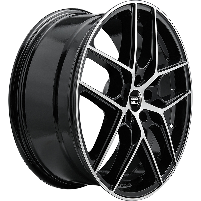Cerchi in Lega MILLE MIGLIA Mm1004 Black Mirror 5 fori 17\" 7.5X17 ET45 5x112