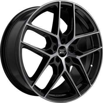 Cerchio MILLE MIGLIA Mm1004 Black Mirror Dark 5 fori 17\" 7.5X17 ET45 5x112