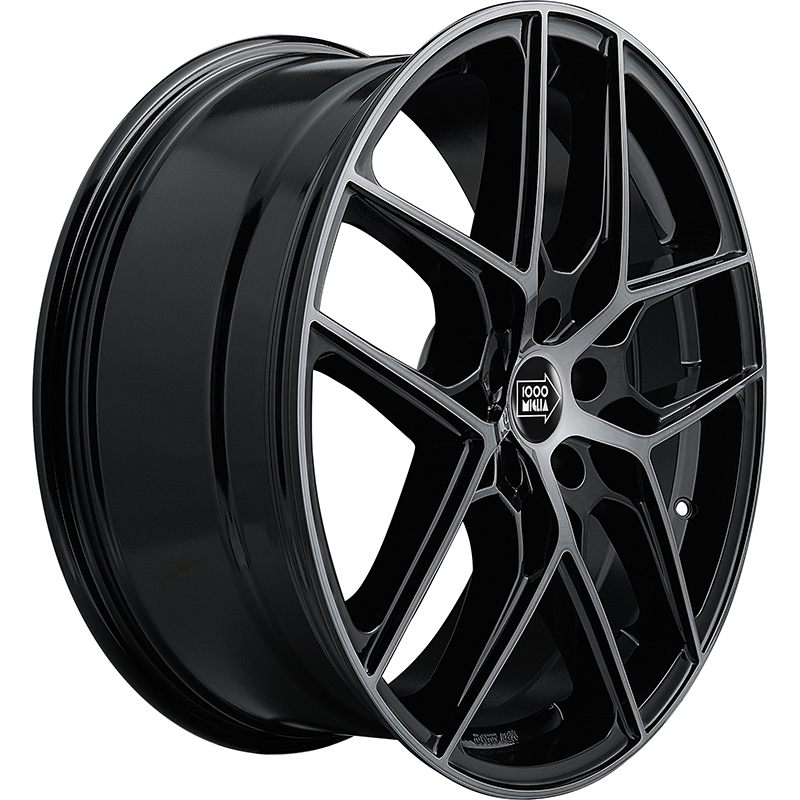 Cerchi in Lega MILLE MIGLIA Mm1004 Black Mirror Dark 5 fori 19\" 8X19 ET45 5x112