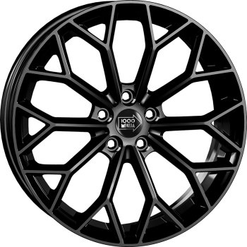 Cerchio MILLE MIGLIA Mm1030 Gloss Black 5 fori 17\" 7.5X17 ET30 5x110