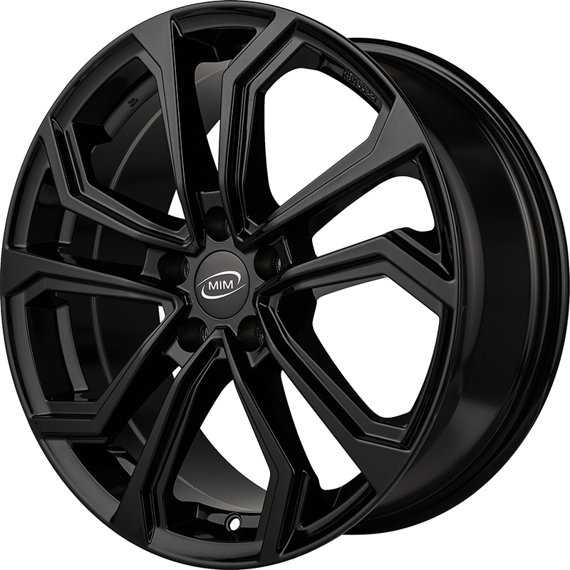 Cerchi in Lega MIM Esis Glossy Black 5 fori 16\" 6.5X16 ET38 5x100