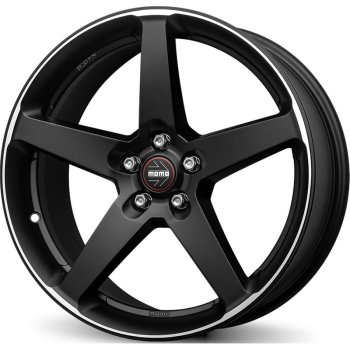 Cerchio MOMO WHEELS Five Nero Opaco Diamantato 5 fori 19\" 8.5X19 ET43 5x108