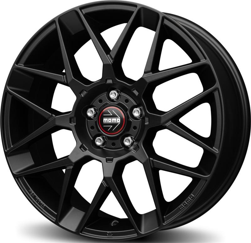 Cerchi in Lega MOMO WHEELS Revenge 2.0 Nero Opaco 5 fori 18\" 8X18 ET35 5x112