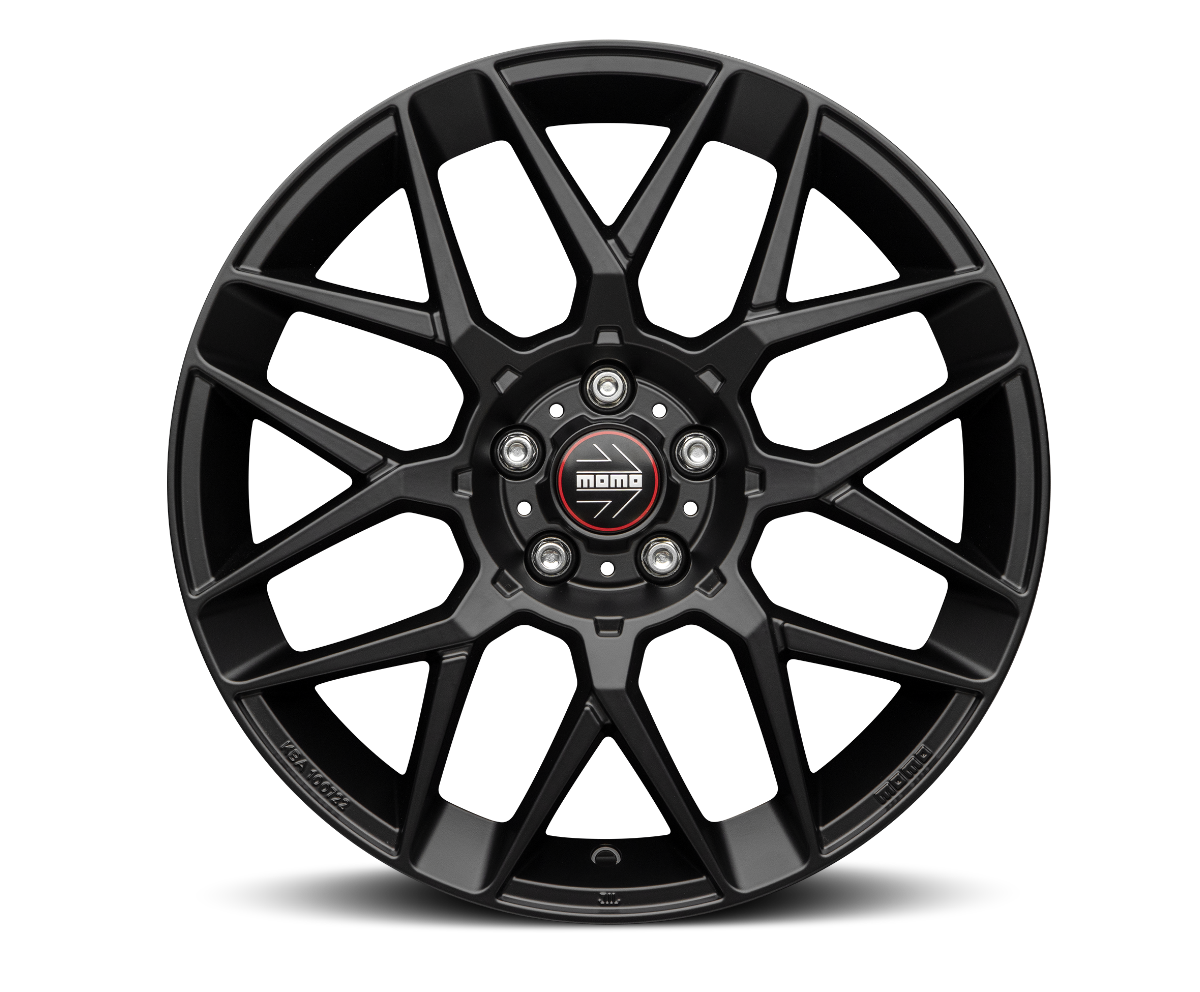 Cerchi in Lega MOMO WHEELS Revenge 2.0 Nero Opaco 5 fori 18\" 8X18 ET35 5x112